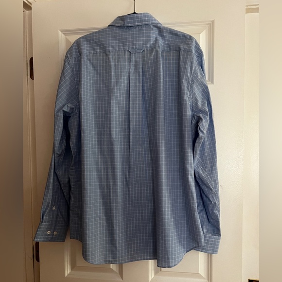 NWT Nautica Blue Plaid Stripe Button Down - Picture 3 of 4
